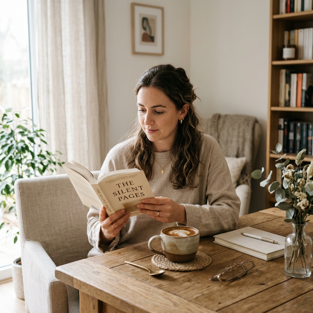 Curated reading aesthetic